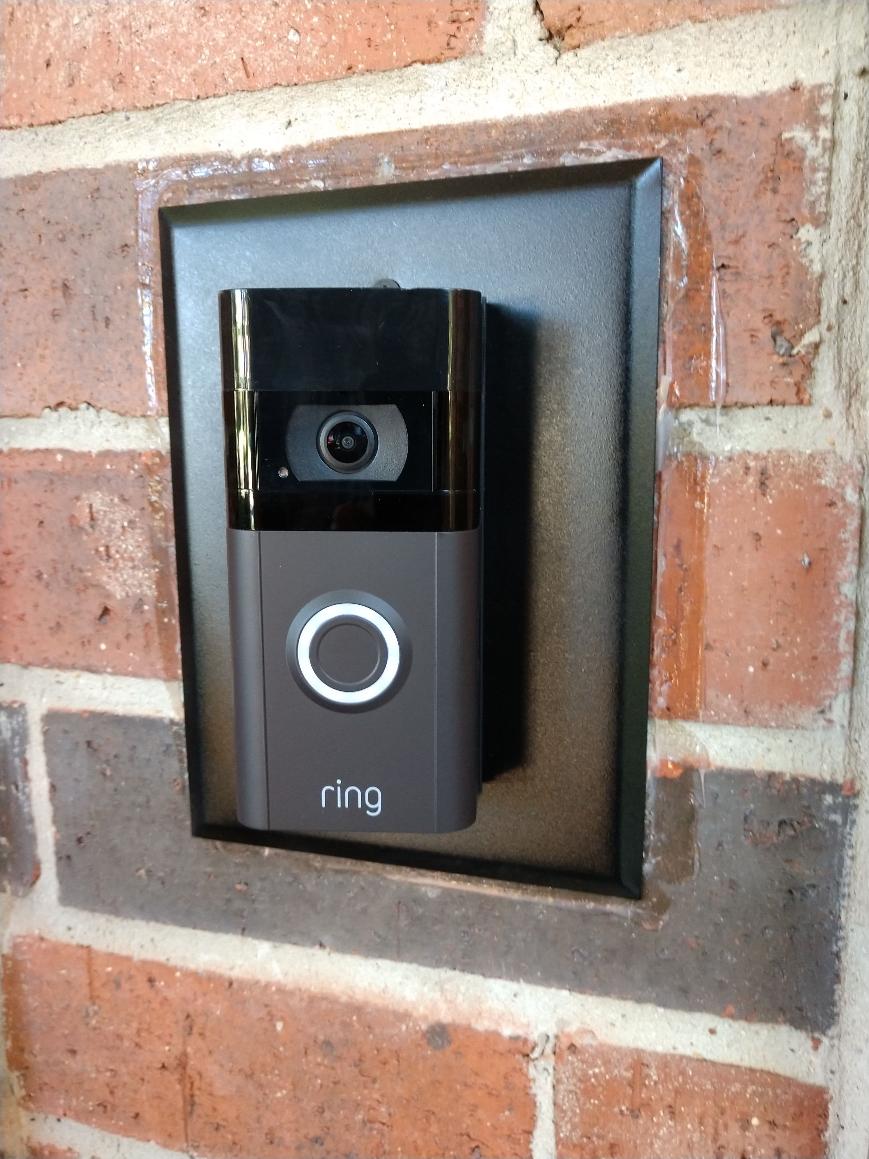 Ring Video Doorbell on Custom Plate