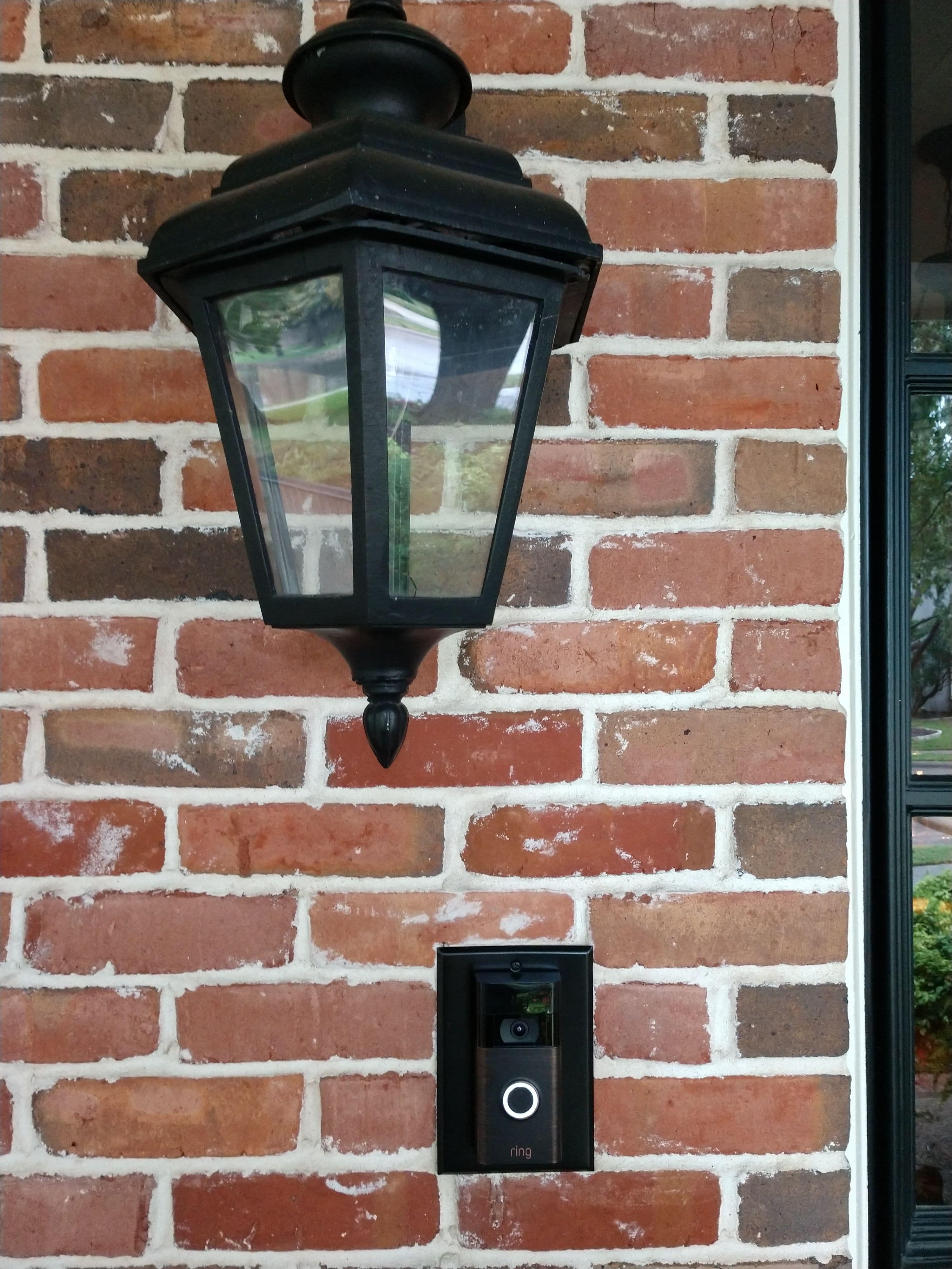 Ring Video Doorbell on Custom Plate